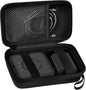Travel Case for UCOMX for Nano/for Iseyyox/for LISEN/for RTOPS 3 in 1 Wireless Charger, Foldable Magnetic Charging Station Storage Holder Bag for Fast Charge Pad Cable and Adapter -Box Only (Black)