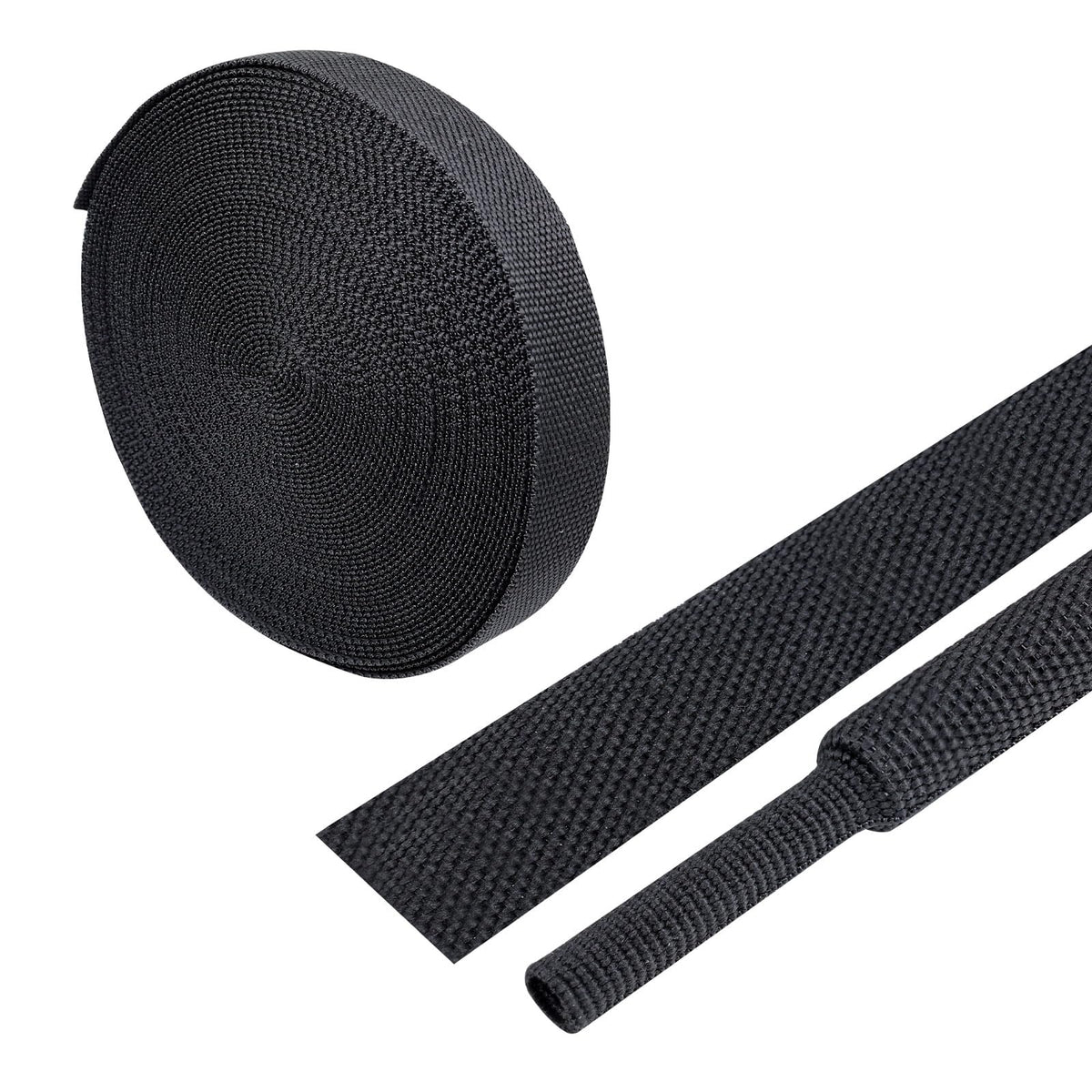 BuyUneed 2:1 Ratio Heat Shrinkable Braided Wiring Sleeving 3/4" ID-46ft