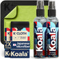 Koala Eyeglass Lens Cleaner Spray Kit | Japanese Microfiber (4 Piece Set)