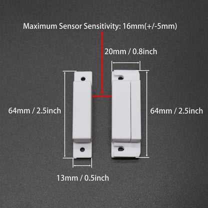 VictorsHome Magnetic Reed Switch NC Surface Mount Wired Door Window Contact Sensor with Cover for Home Security and Burglar Alarm Systems MC-31 5pcs