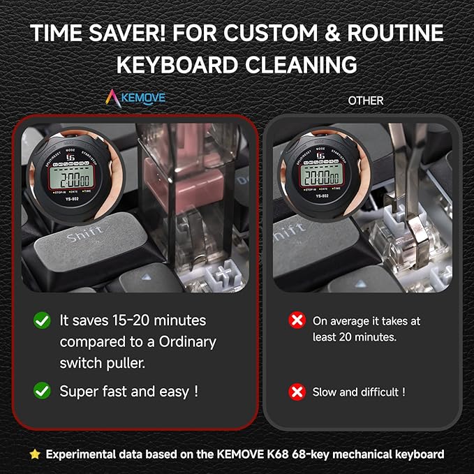 KEMOVE P10 2-in-1 Switch & Keycap Puller for Mechanical Keyboards, Quick & Painless Removal, DIY Customization, Maintenance, Cleaning for Beginners & Enthusiasts