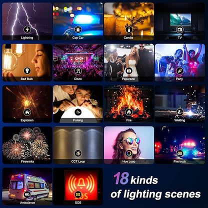 GVM RGB Photography Lighting Kits with 2 Softboxes, 680RS 50W Studio Lights with Bluetooth Control, 2 Packs Video Light with 18 Lighting Scenes, led Panel Lights for Video Recording, 8500lux/0.5m