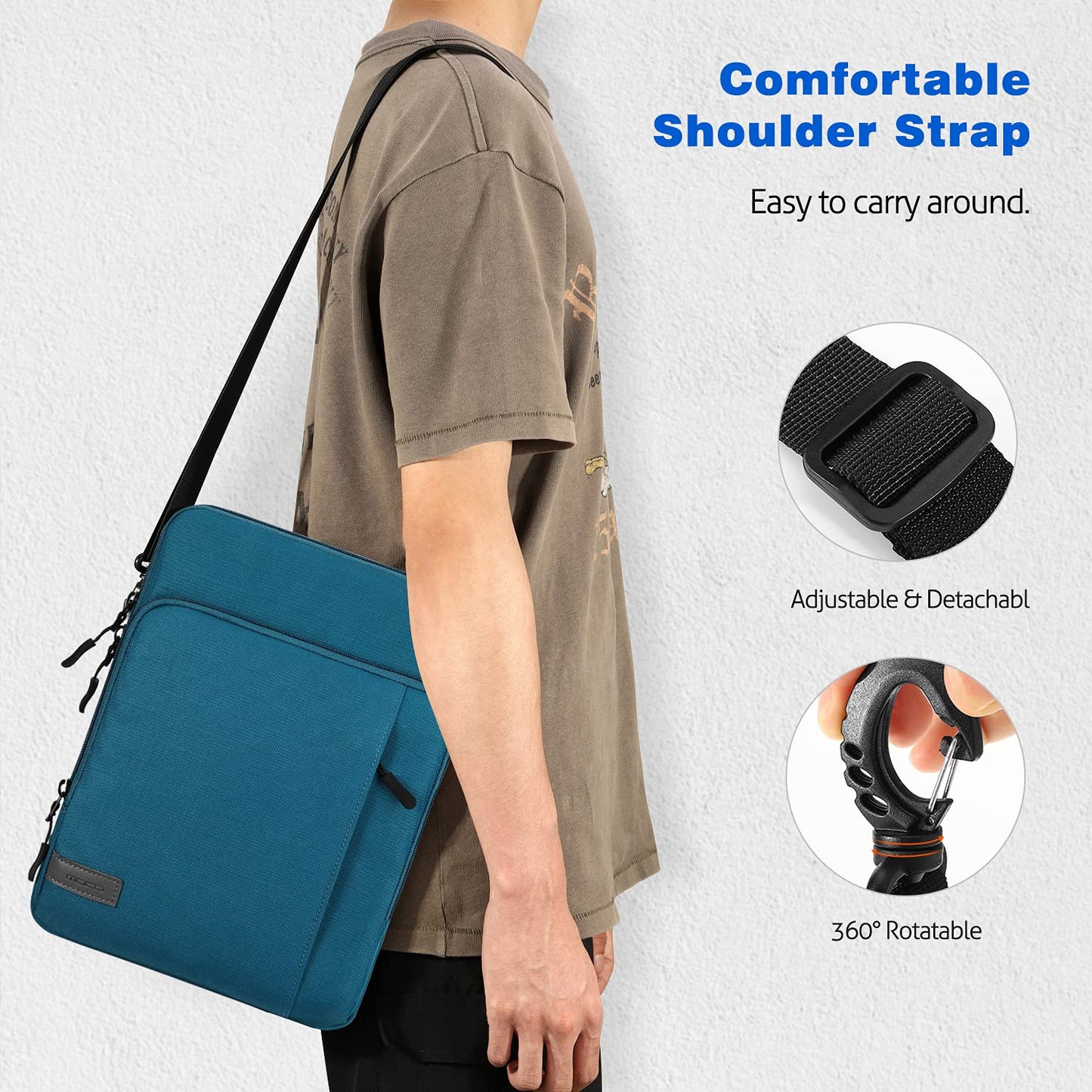 MoKo 13.3-14 Inch Laptop Sleeve Bag Carrying Case with Accessory Pocket