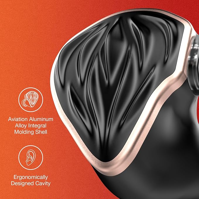 Hidizs MS3 in-Ear Monitors, 2BA+1DD Hybrid IEM Wired Earphones, Includes 3 Pneumatic Tuning Filters - Exclusive Adjustable Soundstage for Instruments, Detachable Cable for Audiophile/Musician 3.5mm