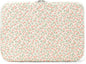 Puffy Laptop Sleeve 13-15.6 Inch Cute Quilted Laptop Protective Case Padded Floral Computer Sleeve for MacBook (B-Pink, 15 Inch)