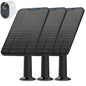 4W Solar Panel Charging Charger Compatible with Arlo Pro 3/Pro 4/Pro 5S 2K/Ultra/Ultra 2 /Go 2 only, 13.1ft Waterproof Charging Cable, IP65 Weatherproof Secure Wall Mount (3-Pack)