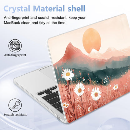 Lepeoac Case for 2026/2025/2024/2023 MacBook Air 15-inch Laptop Release M5 A3448 /M4 A3241 /M3 A3114 /M2 A2941, Stylish Protective Hard Shell Cover for MacBook Air 15.3 inch, Mountains