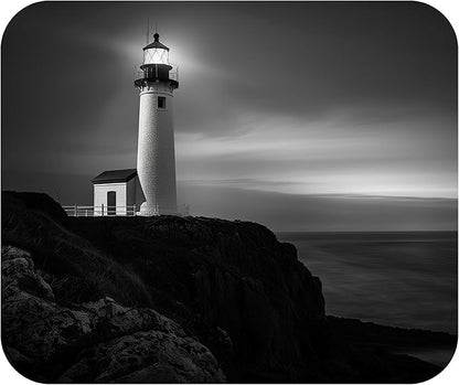 Coastal Shoreline Waves Sandy Beach Theme Mouse Pad Mat Mousepad for Desk Computer Laptop PC Gaming Home or Office Gift (Lighthouse MP04)