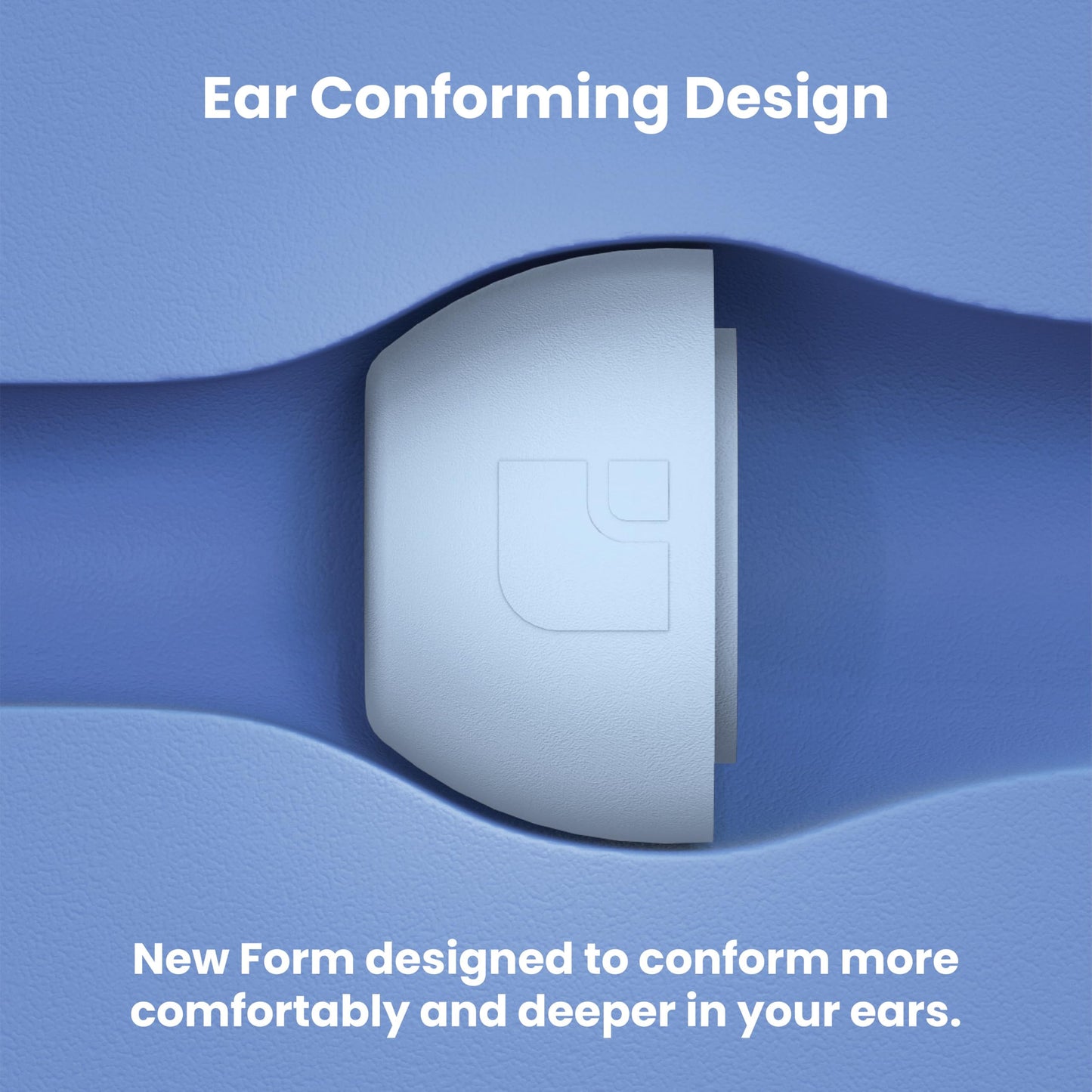 Foam Masters Ultra-Premium Memory Foam Ear Tips for AirPods Pro 1st & 2nd Gen | 3 Pairs | New Ver. | Secure Fit | Super Comfort | Better Noise Cancel | Replacement Buds (Assorted S/M/L, Light Blue)