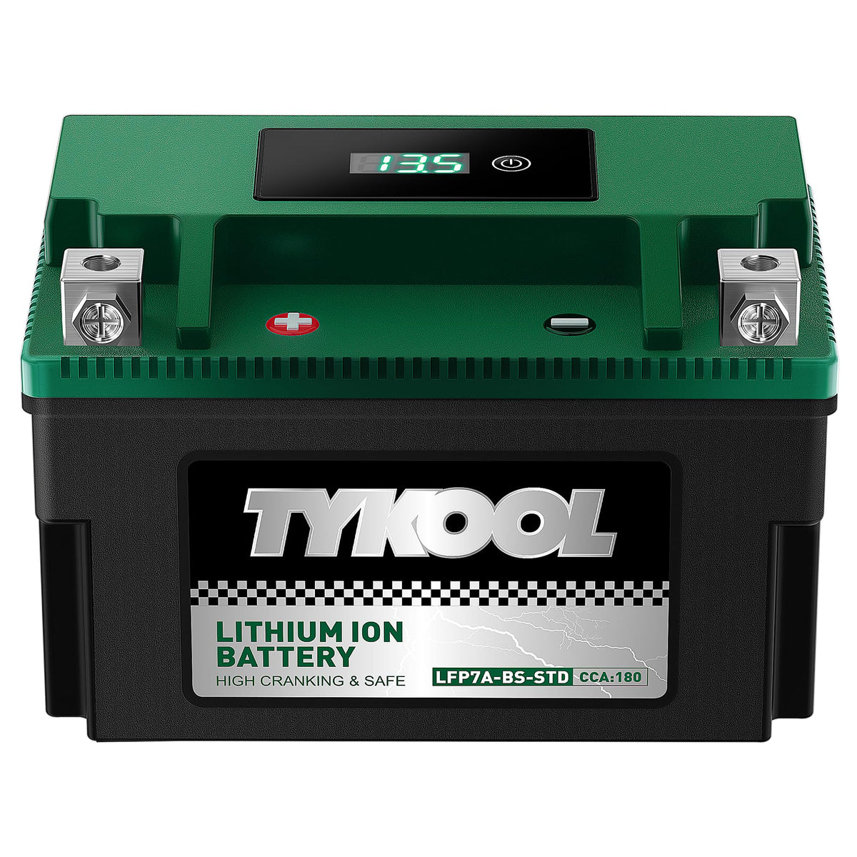 TYKOOL LFP30L-BS-STD Lithium Battery, Replaces YTX30L-BS, 650CCA 12Ah Fits for Motorcycle UTV ATV PWC, Compatible with Harley Touring Road King Moto Guzzi 1000cc Polaris Ranger RZR 800,Digital Readout