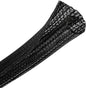 CrocSee 10ft - 3/4 inch Braided Cable Management Sleeve Cord Protector - Self-Wrapping Split Wire Loom for TV/Computer/Home Theater/Engine Bay - Black