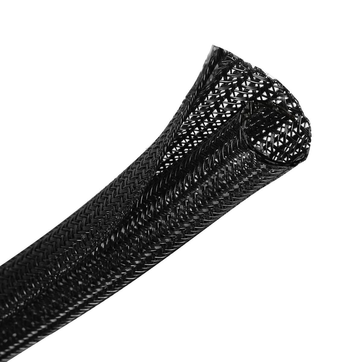 CrocSee Cable Management Sleeve, Split Design, 10FT - 3/4 Inch, White