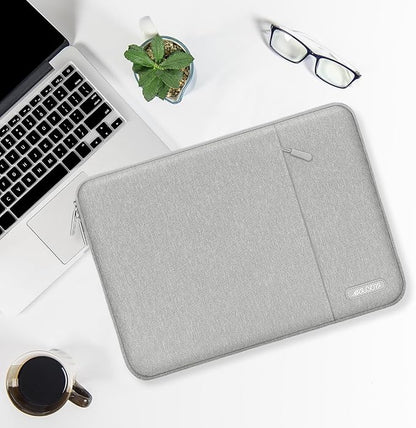 MOSISO Laptop Case 13 inch, 13 inch Laptop Sleeve Compatible with MacBook Air M4 M3 M2 M1 2025-2018 / Pro M2 M1 2025-2016, Polyester Vertical Computer Sleeve Bag with Pocket, Gray