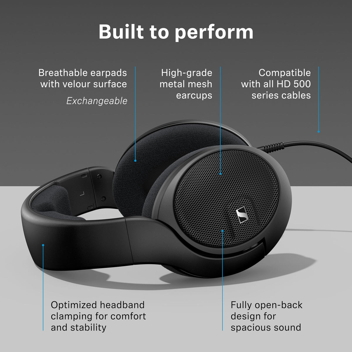 Sennheiser HD 560S Open-Back Over-Ear Wired Audiophile Headphones