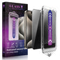 SHANG PIN JIA 2 Pack Screen Protector Tempered Glass for iPhone 15 Pro Max 6.7-Inch Auto Dust Removal, No Bubbles, High Definition Clear, Easy Installation