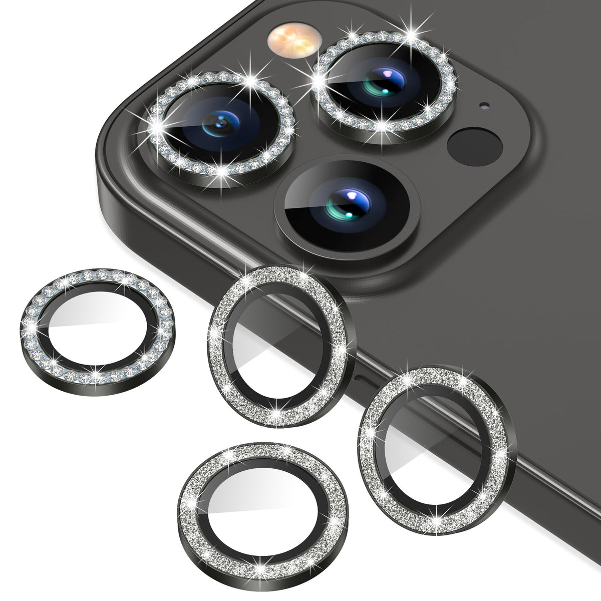 AGVEE 3+3 6 Pack for iPhone 12 & Mini & Pro Camera Lens Protector Cover