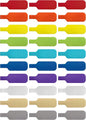 Wrap-It Storage - Cable Labels, Medium, Multi-Color (30-Pack) Write On Cord Tags for Wire Management and Identification