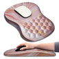 Hokafenle Ergonomic Mouse Pad Wrist Support with Massage Design, Wrist Rest Pain Relief Mousepad with Memory Foam&Non-Slip PU Base, Mouse Pads for Wireless Mouse & Desk (12x8 inch,Olive Green)