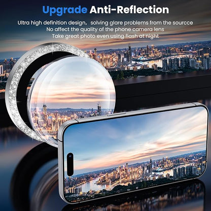 WSKEN for iPhone 16 Pro/iPhone 16 Pro Max Camera Lens Protector - [Original Shooting Model] Shatterproof Ultra HD Tempered Metal Glass Camera Screen Protector Cover Film Accessories