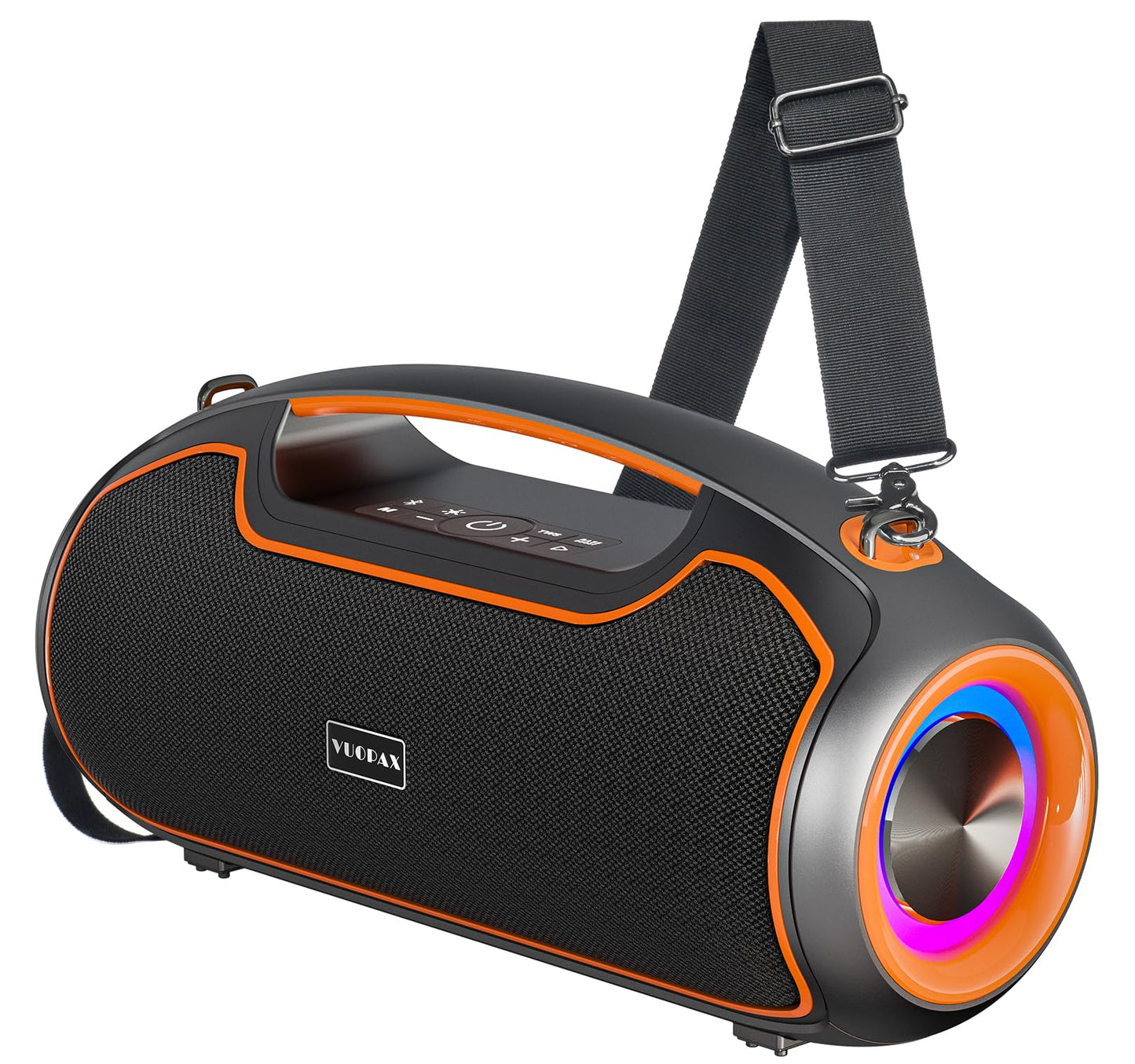 Upgrade Portable Bluetooth Speakers Wireless, 200W PEAK Loud Outdoor Speaker with Deep Bass, IP65 Waterproof, BT5.4, USB-C, RGB Lights, for Party, Camping, Beach, Large Workshop, Garage, 24H Playtime