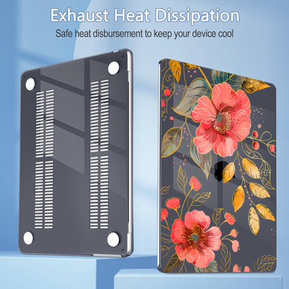 Mektron Case for 2026 MacBook Air 15 INCH M5 A3448 Compatible with M4 A3241 /M3 A3114 /M2 A2941 Printed Plastic Hard Shell Cover with 15.3" Liquid Retina Display Touch ID- Floral C339