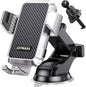 Wireless Car Charger, Phone Holders for Your Car, 15W Auto Clamping Phone Mount Car Accessories for iPhone 16 15 14 13 12 Mini Pro Max, Samsung Galaxy S24 Ultra S23 S22+ Note 20, etc - Silver