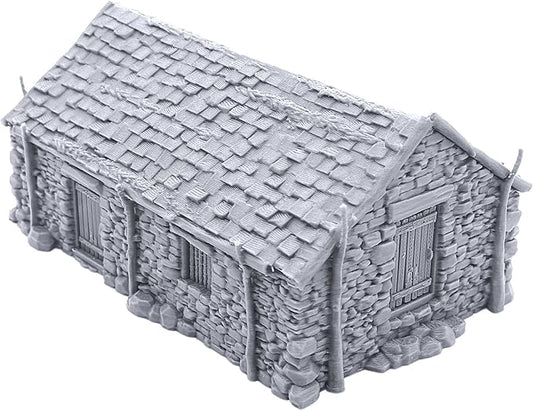 The Stone Barn by Printable Scenery, 3D Printed Tabletop RPG Scenery and Wargame Terrain 28mm Miniatures
