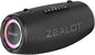 ZEALOT 80W Portable Bluetooth Speaker, Stereo Sound with Deep Bass,IPX6 Waterproof, LED Light,Bluetooth 5.2, Indoor/Outdoor Speaker for Party, Gathering, Pool, Camping,Travel (Black)