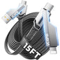 Vexipia 4-in-1 USB C Cable 60W 3FT Compatible with Lightning Cable