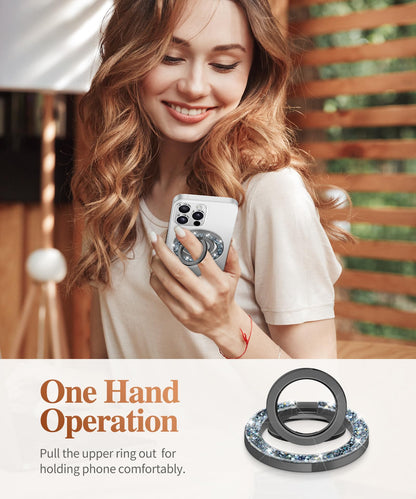 GVIEWIN Magnetic Phone Ring Holder, Compatible with MagSafe Phone Grip