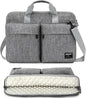 KINGSLONG Slim 17.3 inch Laptop Bag Sleeve Carrying Case with Shoulder Strap, Notebook Ultrabooks Computer Handbag Cover for Men Women Fit for Acer Asus Lenovo HP Toshiba Grey