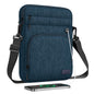 MoKo 15 Inch 360° Protective Laptop Sleeve Shoulder Bag with Earphone Port