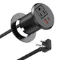 2 inch Desk Power Grommet USB C 20W,Ultra-Flat Plug Power Strip
