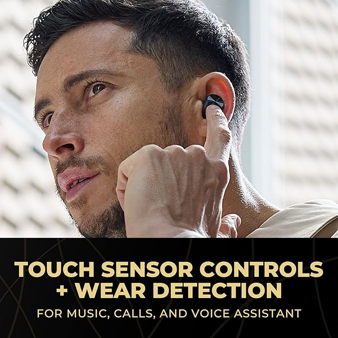 Technics Premium Hi-Fi True Wireless Bluetooth Earbuds with Advanced Noise Cancelling, 3 Device Multipoint Connectivity, Wireless Charging, Hi-Res Audio + Enhanced Calling - EAH-AZ80-K (Black)