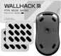 Wallhack PTFE Pill Mouse Skates | Premium Universal Skates for Gaming Mice | Ultra-Smooth Glide on Cloth & Glass Pads | Customize Speed & Control | Fast, Easy to Apply | Black 7mm x 14mm