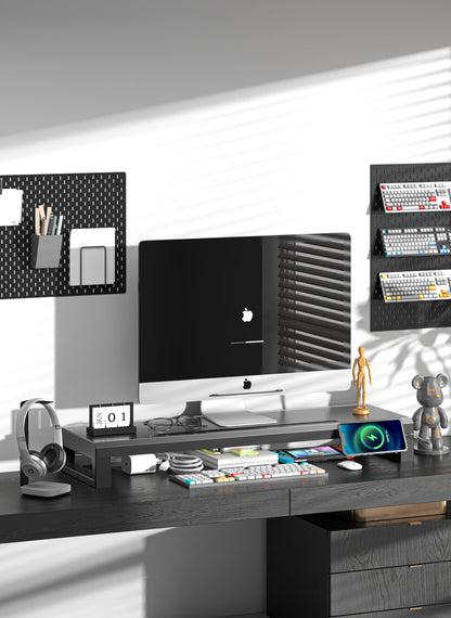 GECKOSTROLL Computer monitor stand (USB Hub Fast Charging Version, 700mm)