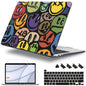 Lepeoac Case for MacBook Pro 13 inch Case M2 2022-2016 A2338 M1 A2251 A2289 A2159 A1989 A1708 A1706, Plastic Hard Shell + Keyboard Cover + Dust Plug, Happy Emoji