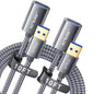USB 3.0 Extension Cable 6.6FT, JSAUX USB A Male to Female Extension Cord Durable Braided Material Fast Data Transfer Compatible with USB Keyboard, Flash Drive, Hard Drive, Playstation, Xbox, Oculus VR
