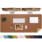 AFIING Leahter Desk Pad 47" x 17", Red,Desk Cover mat