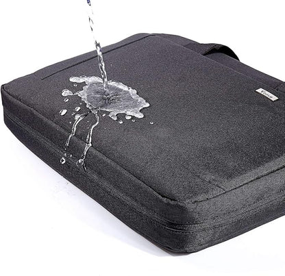 Voova Laptop Bag Case 17 17.3 Inch Computer Sleeve Messenger Bag with Shoulder Strap Expandable Waterproof Large Capacity Business Briefcase for Work Travel Fit 17-18” Laptop, Men Women, Black