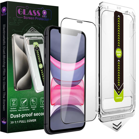SY SHANGYAN 2 Pack Anti Blue Light Matte Screen Protector for iPhone 15 Pro (6.1-Inch),9H Tempered Glass,Anti-Glare,Full Coverage,Anti-Fingerprint,Auto Dust Removal,Bubble-Free