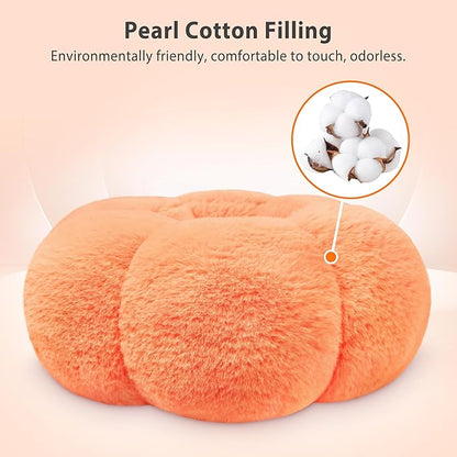 CreaDream Pumpkin Tablet Pillow Stand Holder for Kindle iPad, Adjustable Phone Pillow Stand for Lap Bed with Detachable Snack Bowl, Compatible with 4.7"-13" Tablet, iPad, iPhone, Samsung Tabs, Kindle