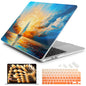 Batianda Case for MacBook Air 15" with M5 M4 M3 M2 Chip, Golden Lotus