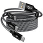 Multi Charging Cable,USB C Splitter Cable,3 in 1 Travel Fast Charging Cord with 3 Type-C Port for iPhone 16 15 Pro Max Galaxy S23 S22 S10 Note 20 Cell Phones Tablets and More,1Pack 5FT