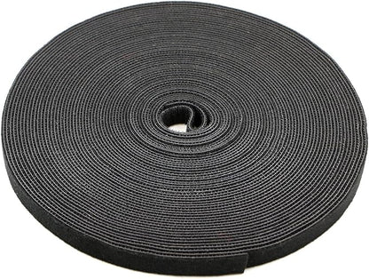 Pasow fastening tape Cable Tie Double Side Nylon Power Wire Management 3/4Inch 1 Roll Hook (25 Yards, Style 1)
