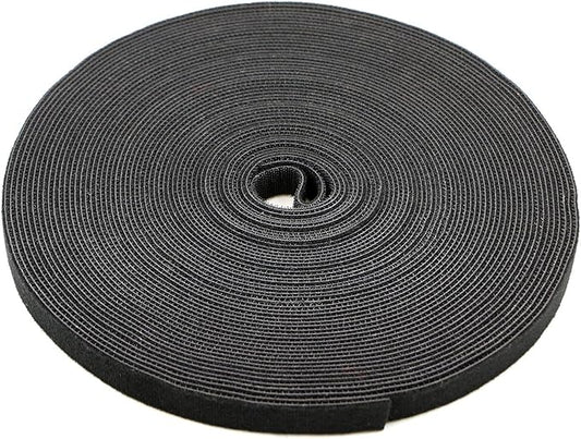 Pasow fastening tape Cable Tie Double Side Nylon Power Wire Management 3/4Inch 1 Roll Hook (25 Yards, Style 1)