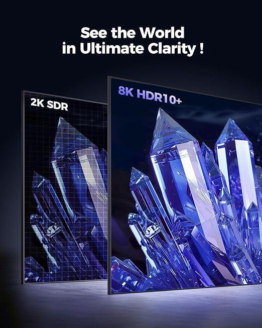 Silkland 10K 8K HDMI 2.1 Cable 10ft, (Upgrade Braided) Certified Ultra High Speed HDMI Cable [8K@60Hz, 4K@240Hz 120Hz] 48Gbps, HDR10, eARC, HDCP 2.2&2.3, Compatible for Soundbar/PS5/Xbox/Roku TV