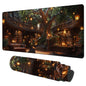 NITAHHHY Large Mouse Pad Old Library Gaming Desk Pad Computer Keyboard Non-Slip Waterproof Mouse Mat with Rubber Base and Stitched Edges Entertainment Office Writing Desk Mat 35.4 x 15.7 Inches
