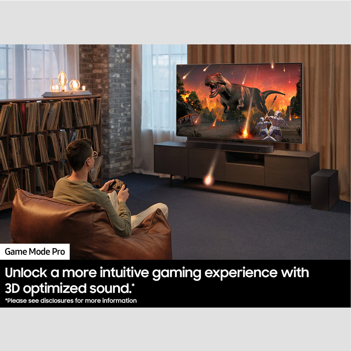 Samsung HW-Q600C 3.1.2ch Soundbar w/Dolby Audio, Q-Symphony, Adaptive Sound, HDMI eARC, Game Mode Pro, Bluetooth, Acoustic Beam, Tap Sound
