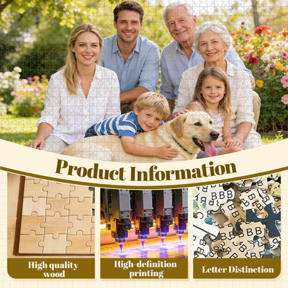 EGUEGU Custom Puzzle, Personalized Jigsaw Wood Puzzle with Photo for Adult
